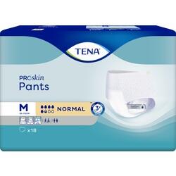 Die Verpackung zeigt TENA Proskin Pants in Größe M für Inkontinenz.