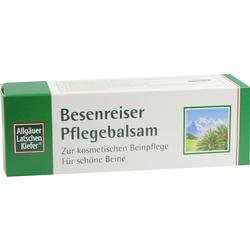 Grüne Packung mit Besenreiser Pflegebalsam für die Beine.
